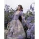 Cyans Qing Oil Painting Blooming Shade Short and Long One Piece(Leftovers/Full Payment Without Shipping)